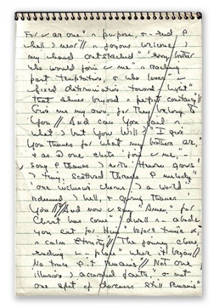 Aπό το μπλοκ στενογραφίας της Έλεν, όπως δόθηκε από το acim.org